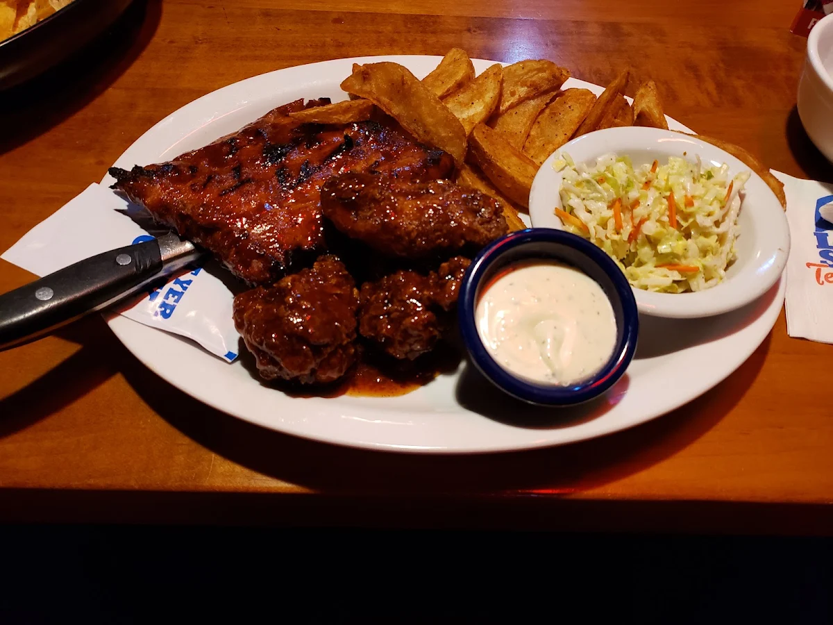 Ribs Chicken Combo, Lone Star Texas Grill