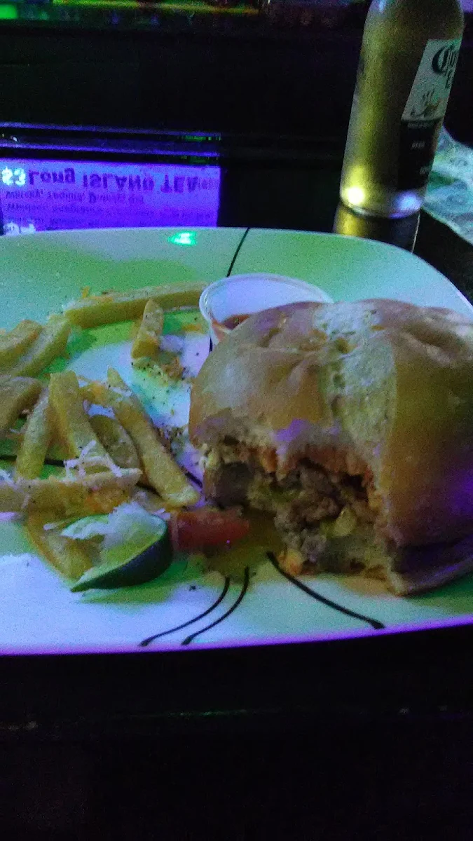 Cheese Burger and Fries