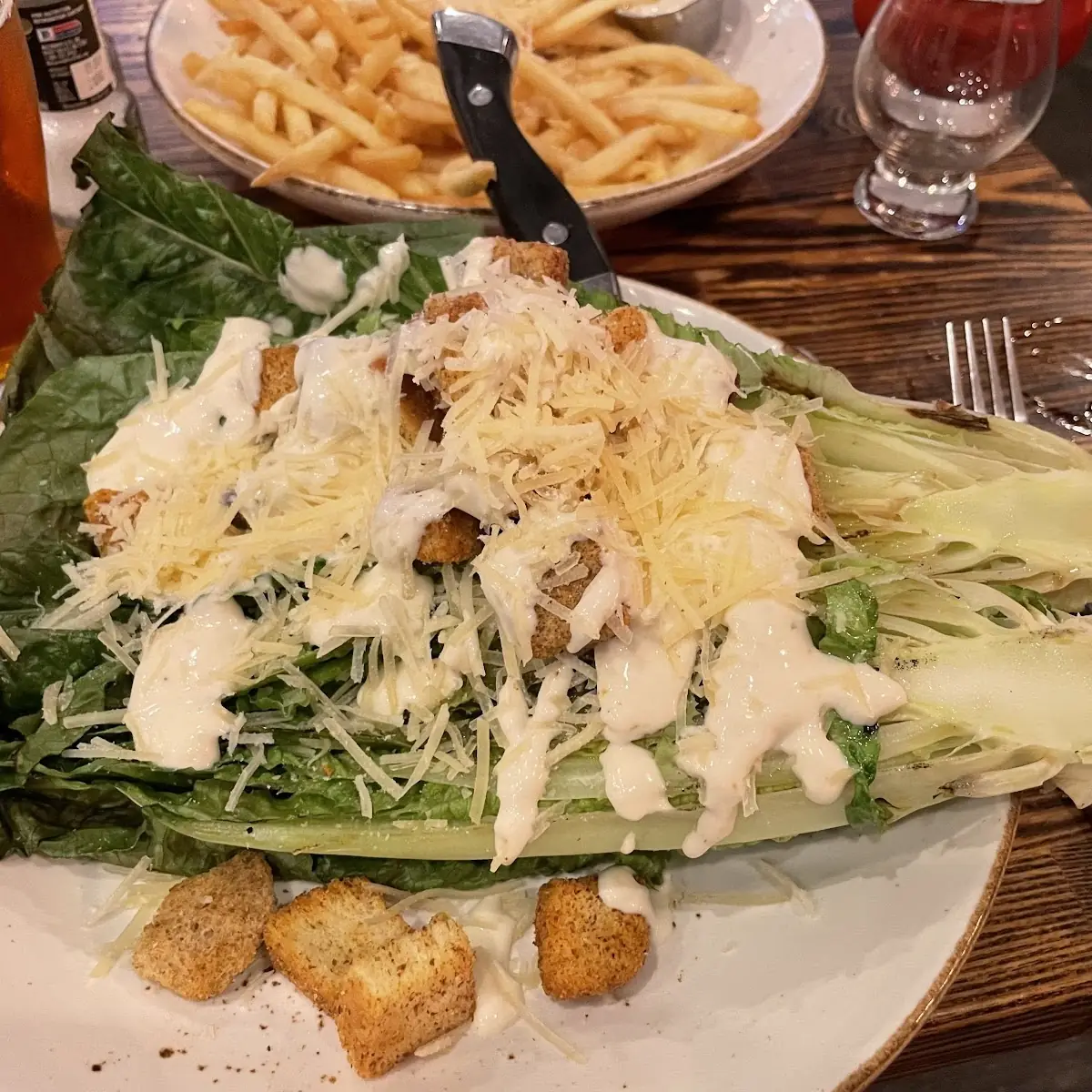 Grilled Romaine Caesar Salad