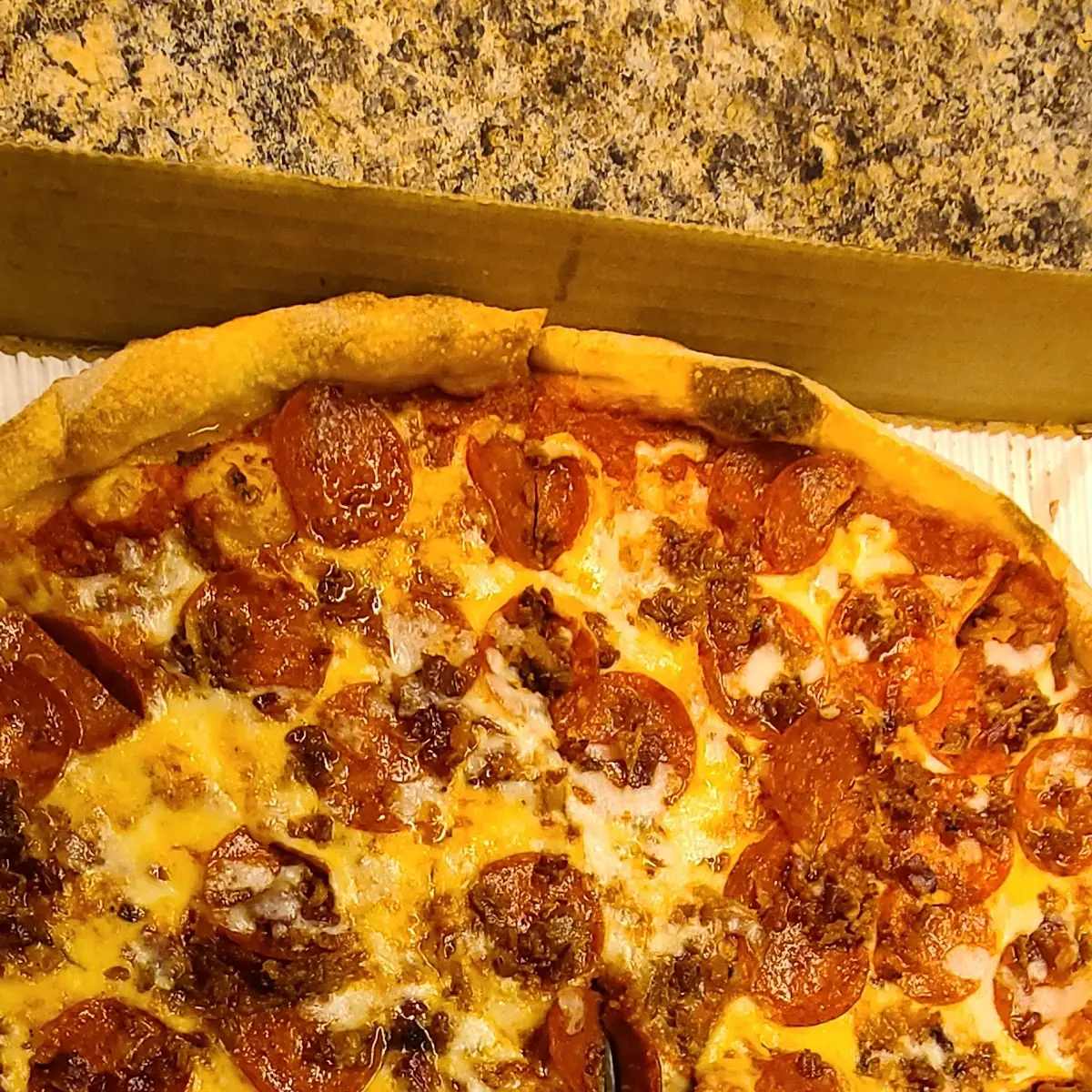 Bacon and Pepperoni Pizza