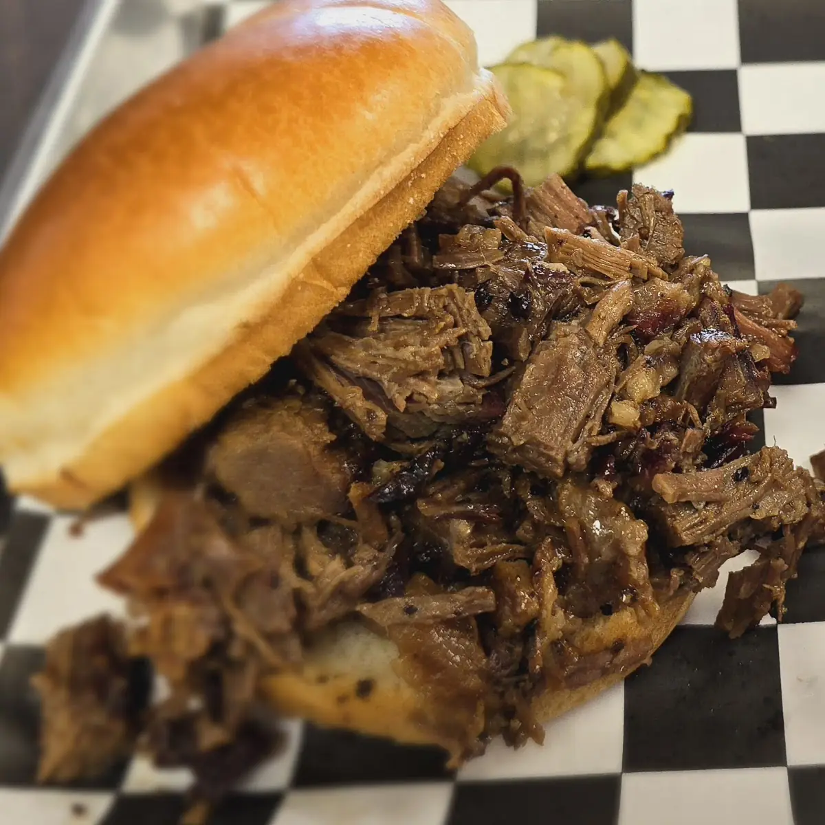 Chopped Brisket Sandwich