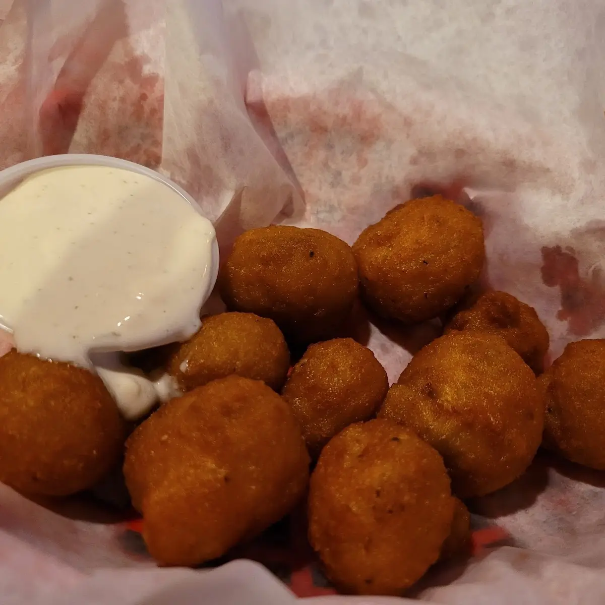 Deep Fried Mushroom with Ranch Dressing