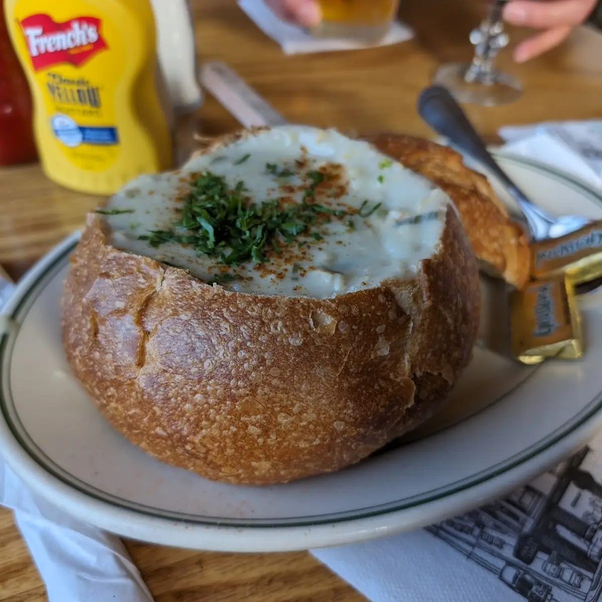 Clam Chowder Sourdough Bread Bowl