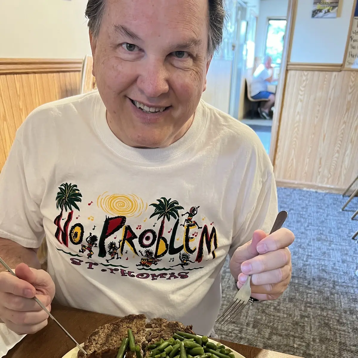 Large Hamburger Steak Dinner