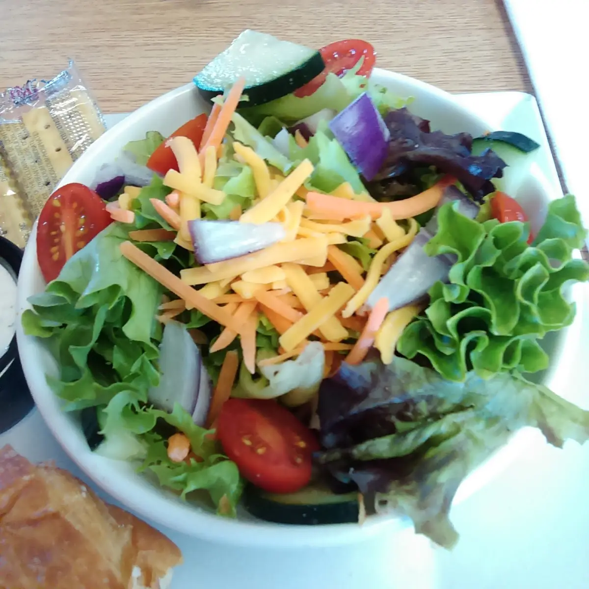 Side Salad with Homemade Ranch Dressing