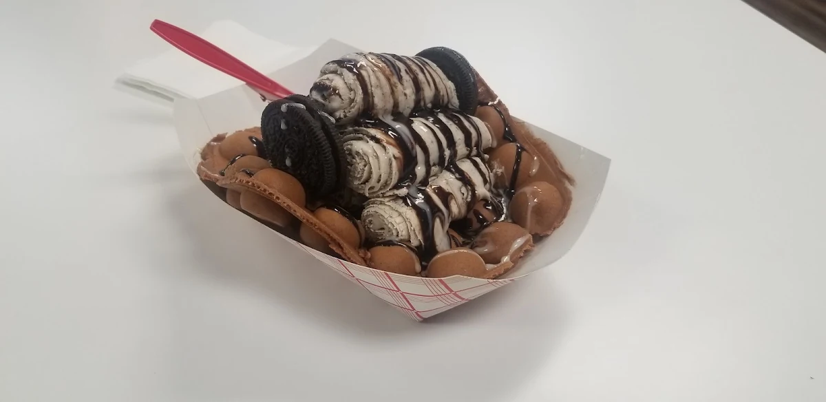 Egg Waffle Chocolate Ice Cream