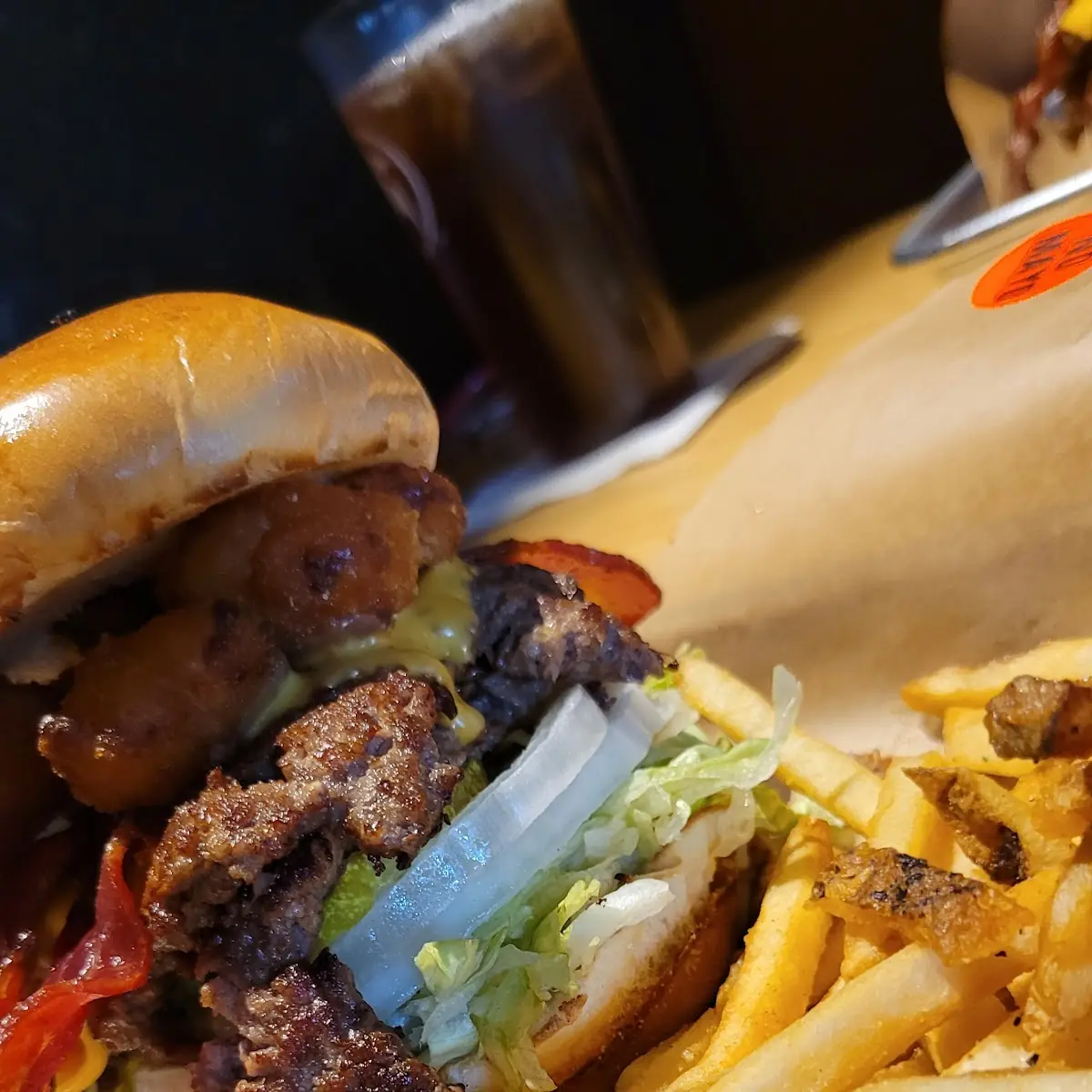 Cheese Curd Bacon Burger