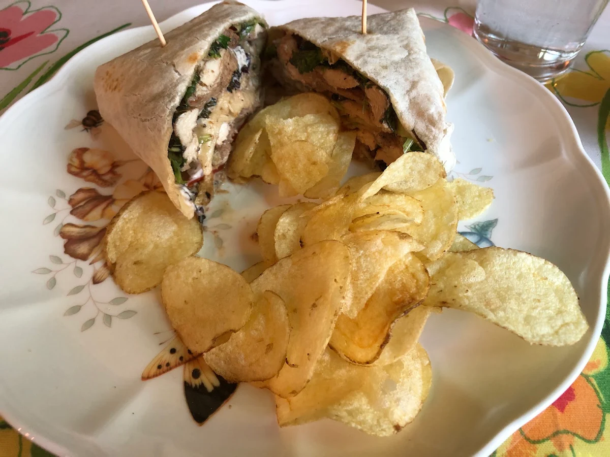 Jerk Chicken Wrap with Chips
