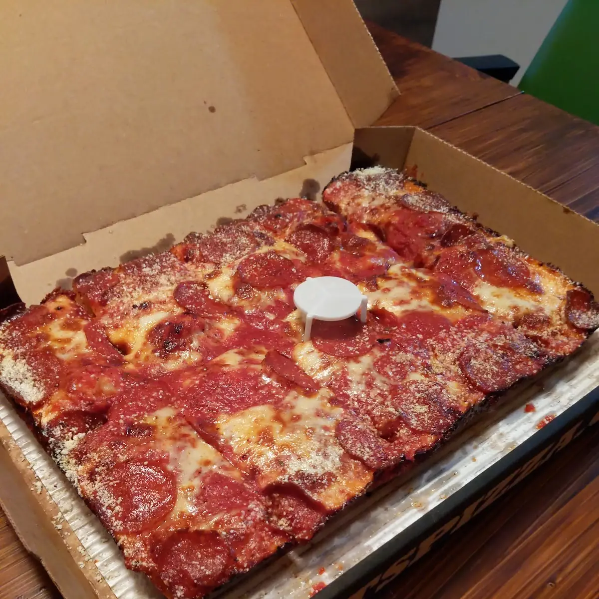 Detroit Style Pepperoni Pizza