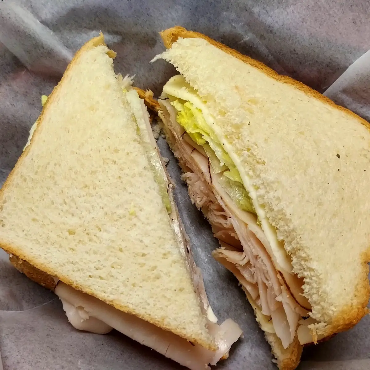 Turkey and Cheese Sandwich
