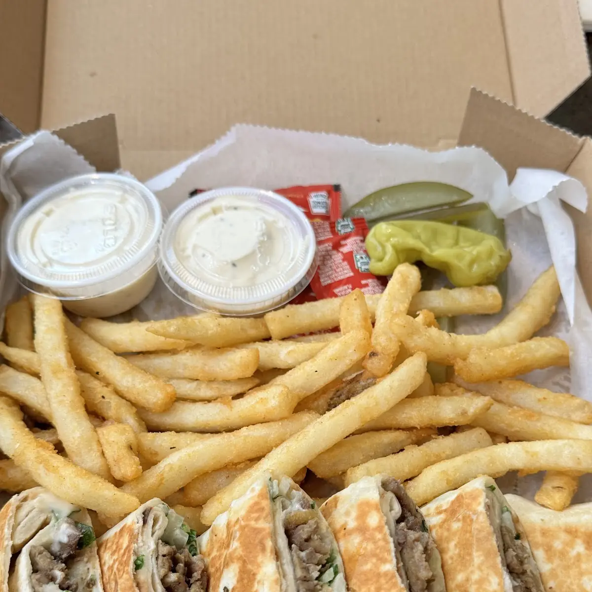 Chicken and Beef Wraps Combo