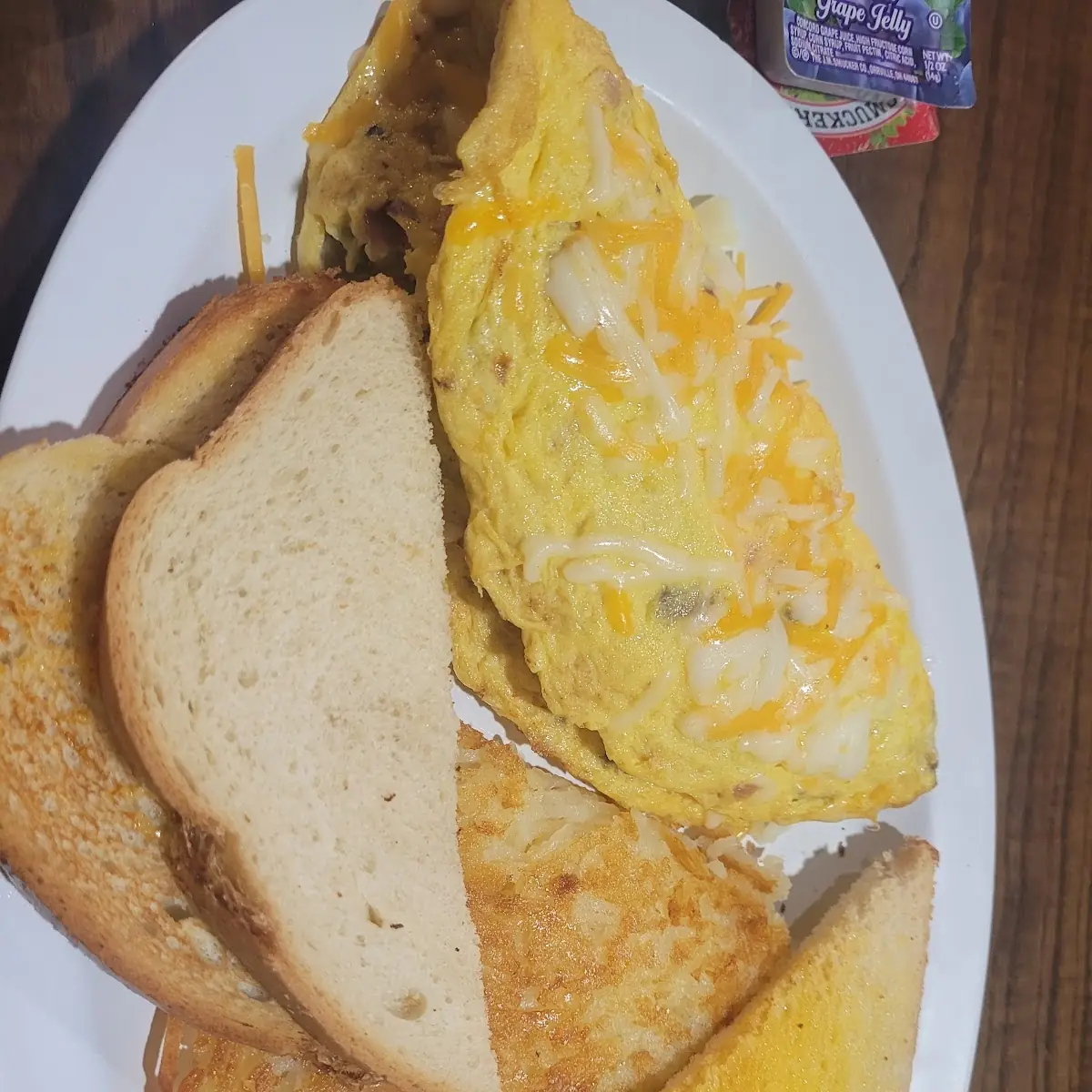 Hash Browns and Toast