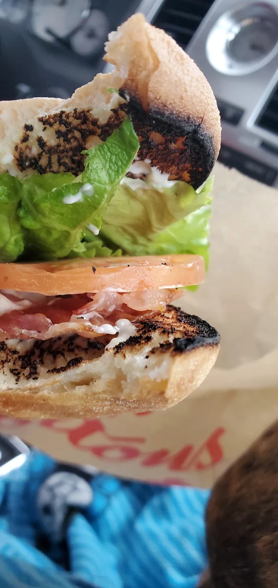 Burnt Bun blt Sandwich