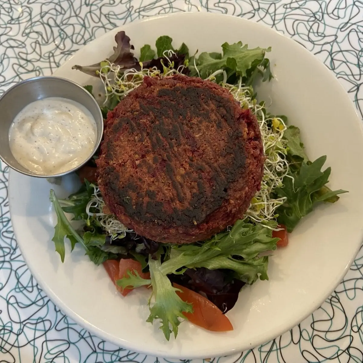 Beet Burger Salad