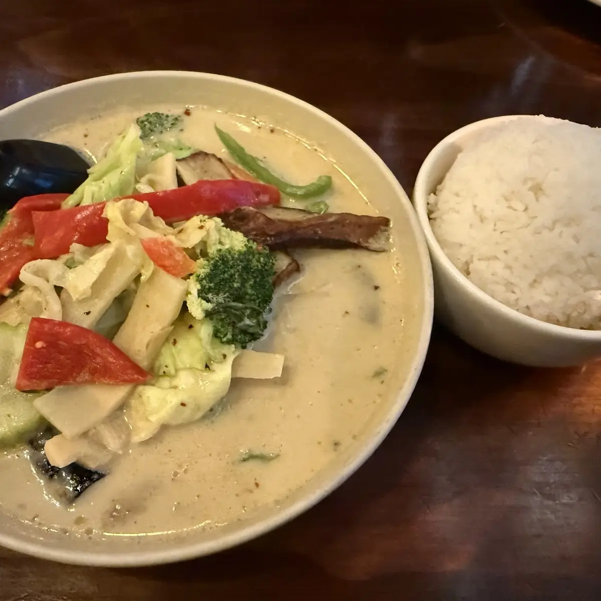 Seared Salmon with Green Curry