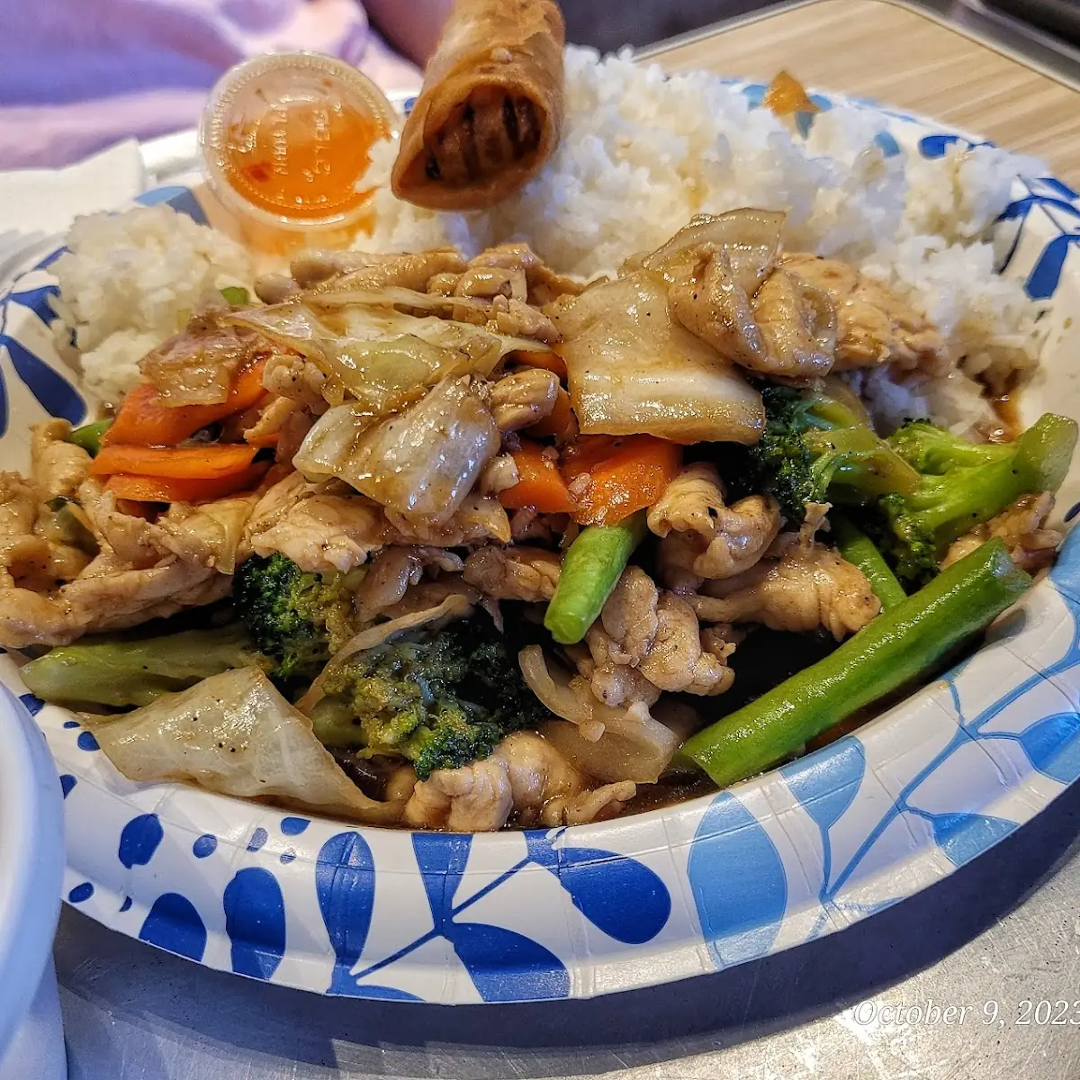 Chicken and Mixed Vegetables and Rice