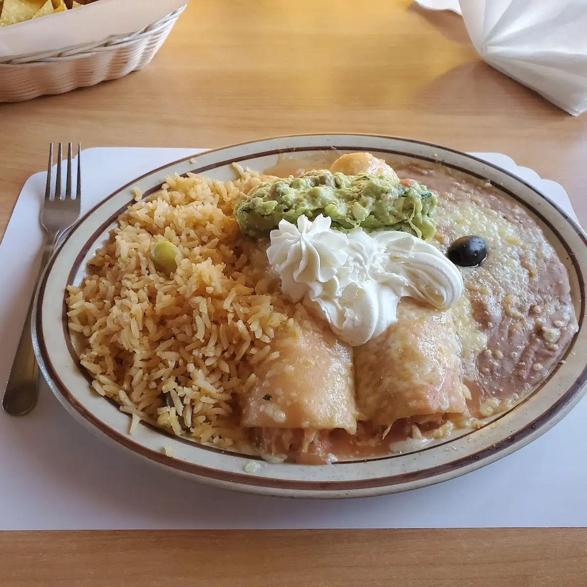 Smothered Burrito with Mexican Rice