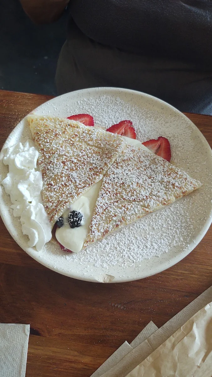 Fruit Crepe with Cream Cheese Filling