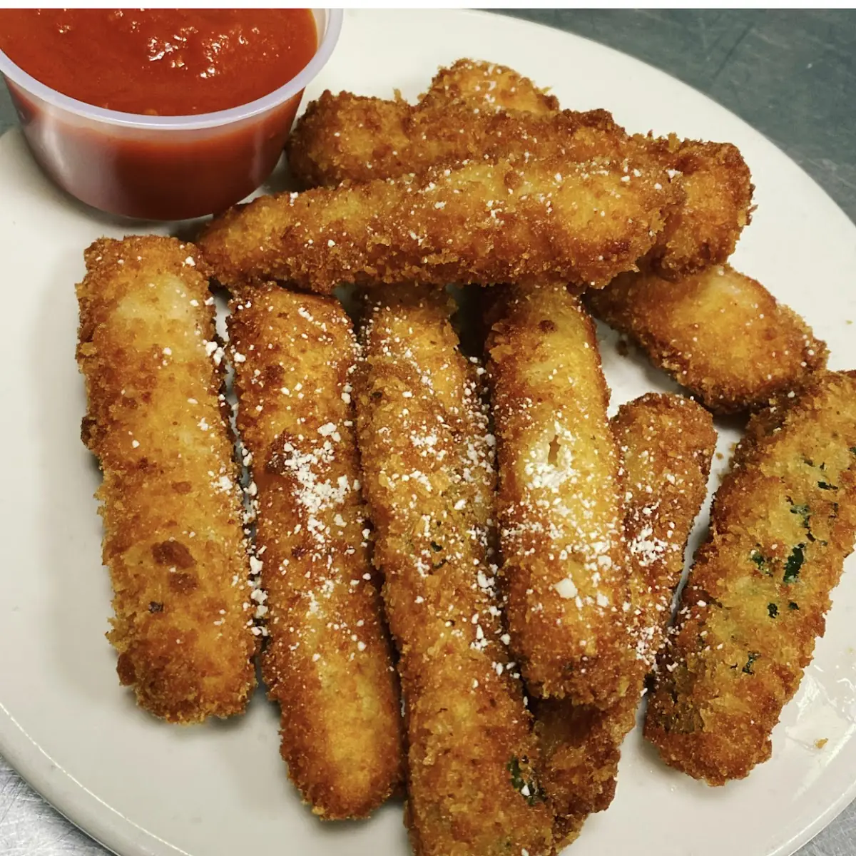 Homemade Fried Mozzarella Sticks