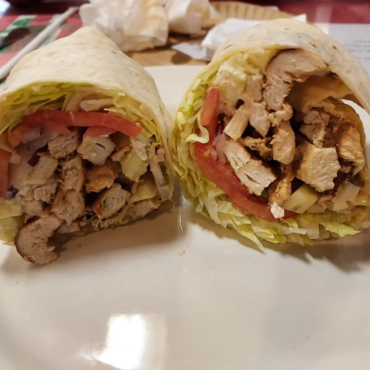 Mediterranean Chicken Wrap