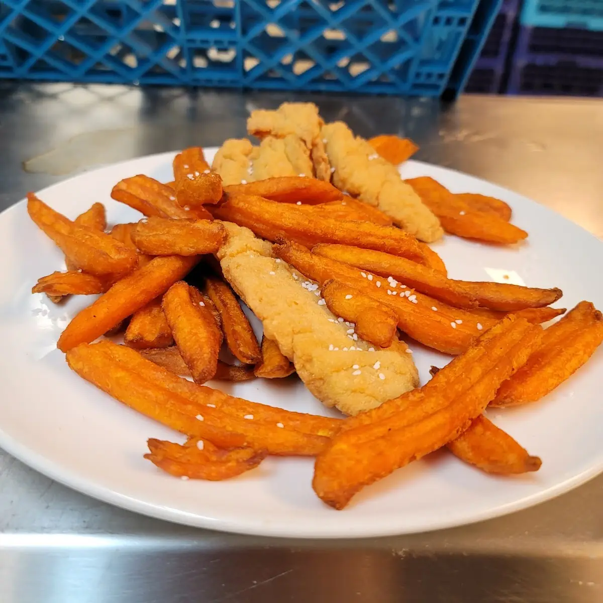 Sleep Potato Fries & Chicken Nuggets