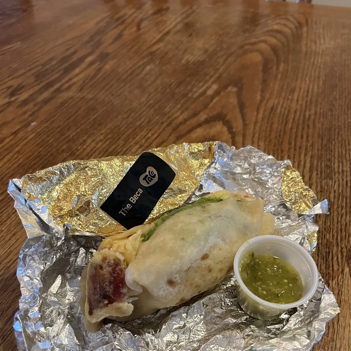 Bacon Egg and Cheese Taco
