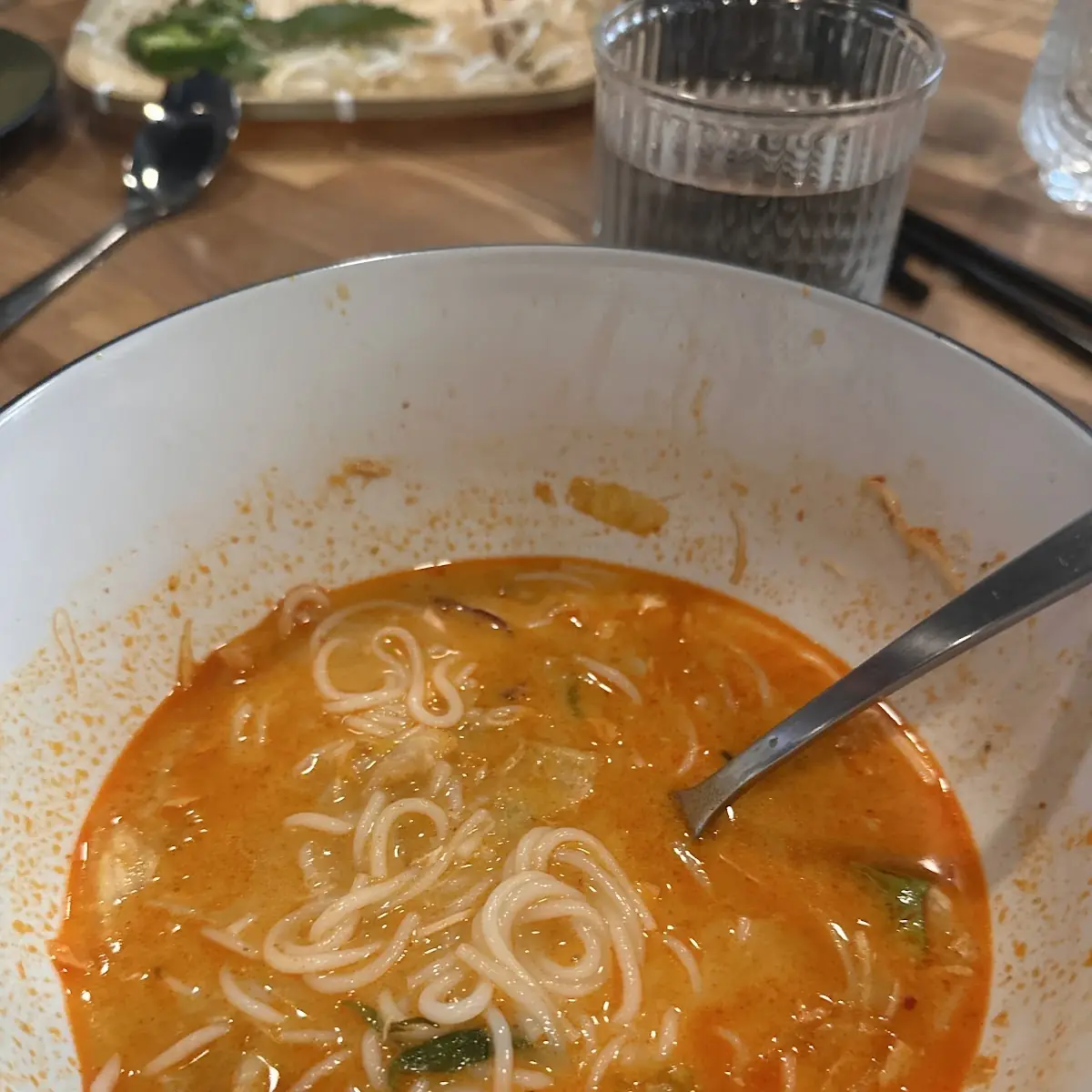 Chicken Red Curry Khao Poon