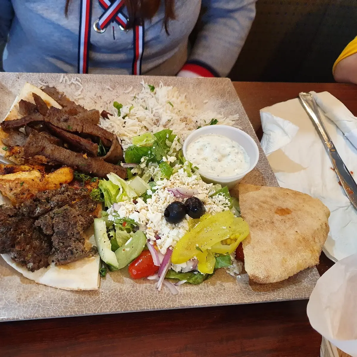 Gyro Hummus Plate