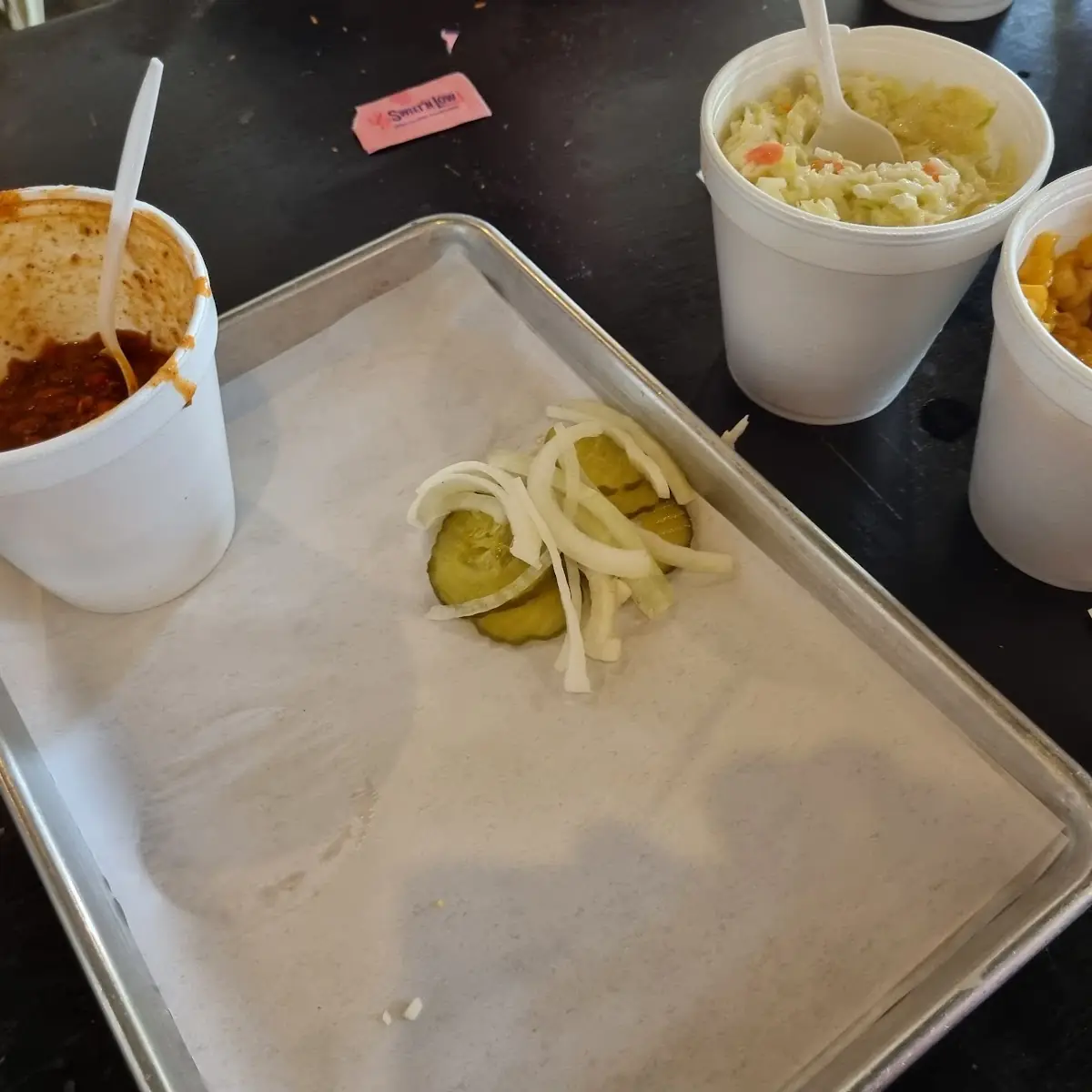 K&K Beans Cole Slaw Corn All 3 Are Large Size Side Orders