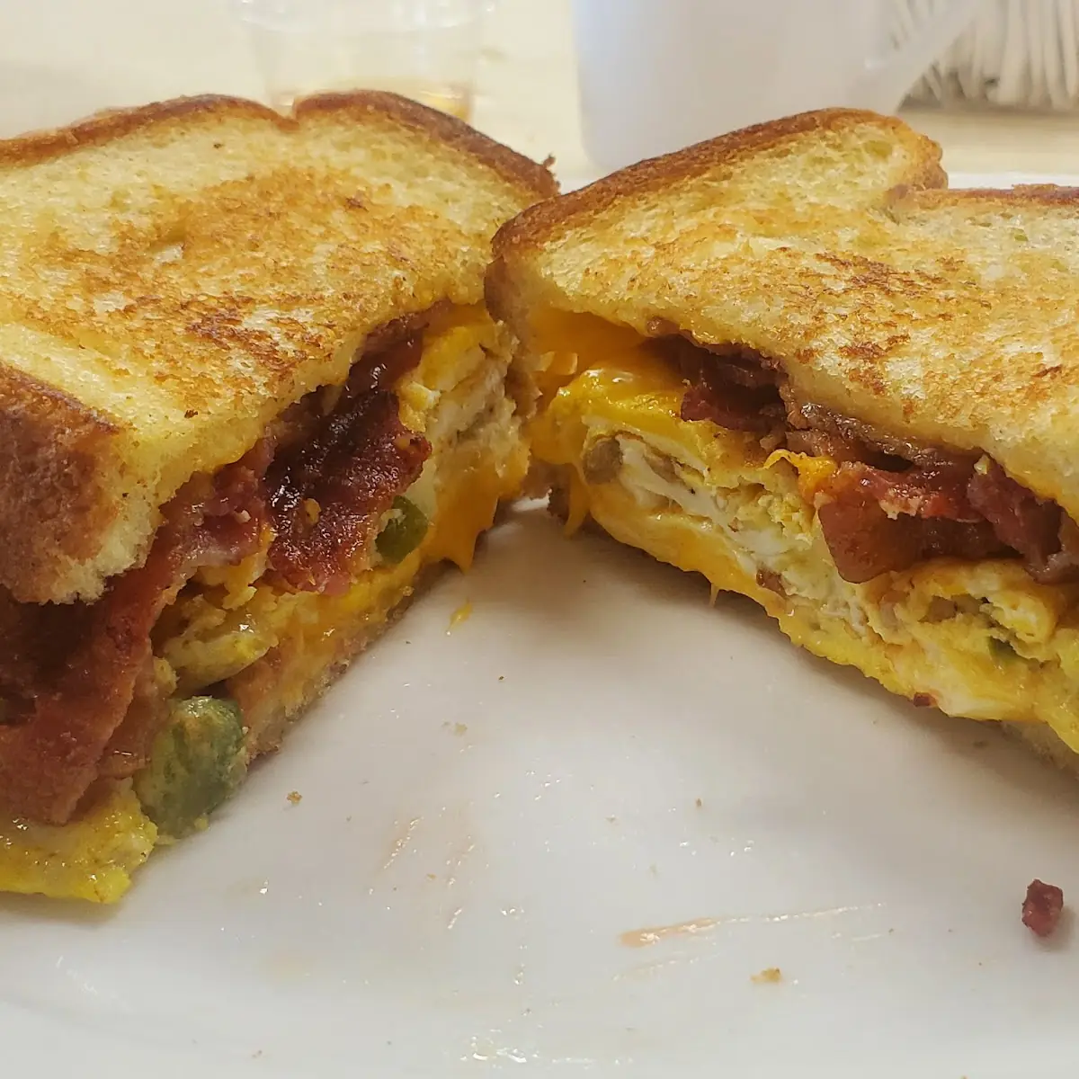 Western Breakfast Sandwich with Bacon