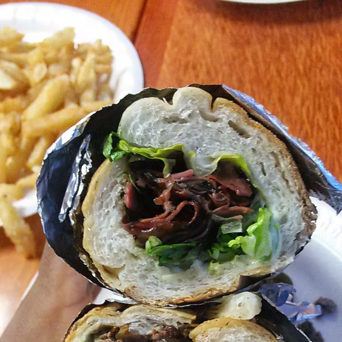 Half Pastrami Half Chicken Sandwich
