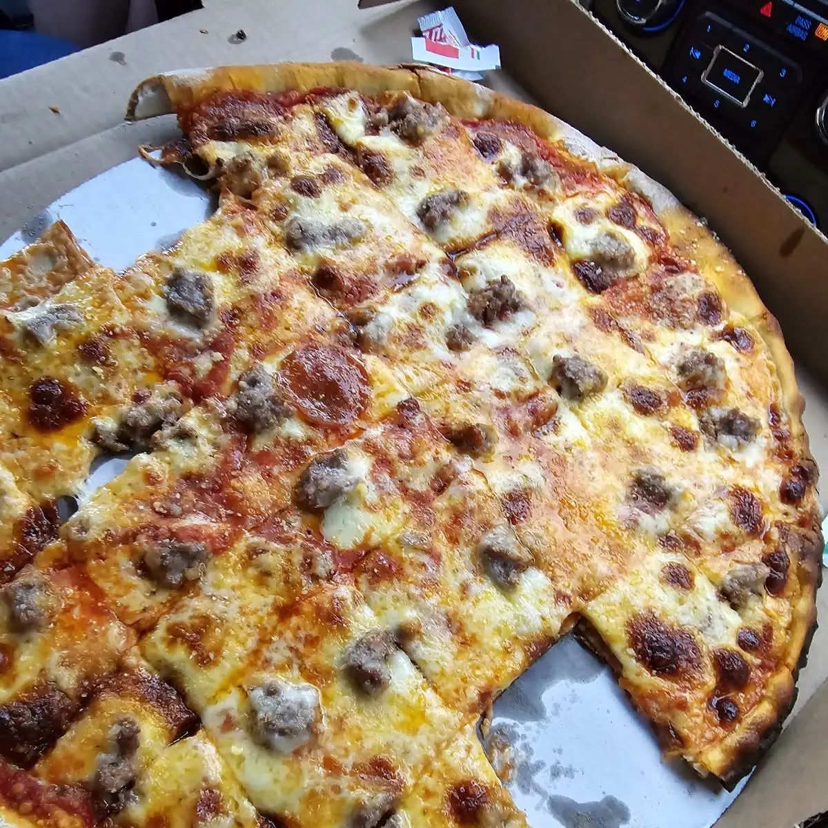 Pepperoni and Sausage Pizza