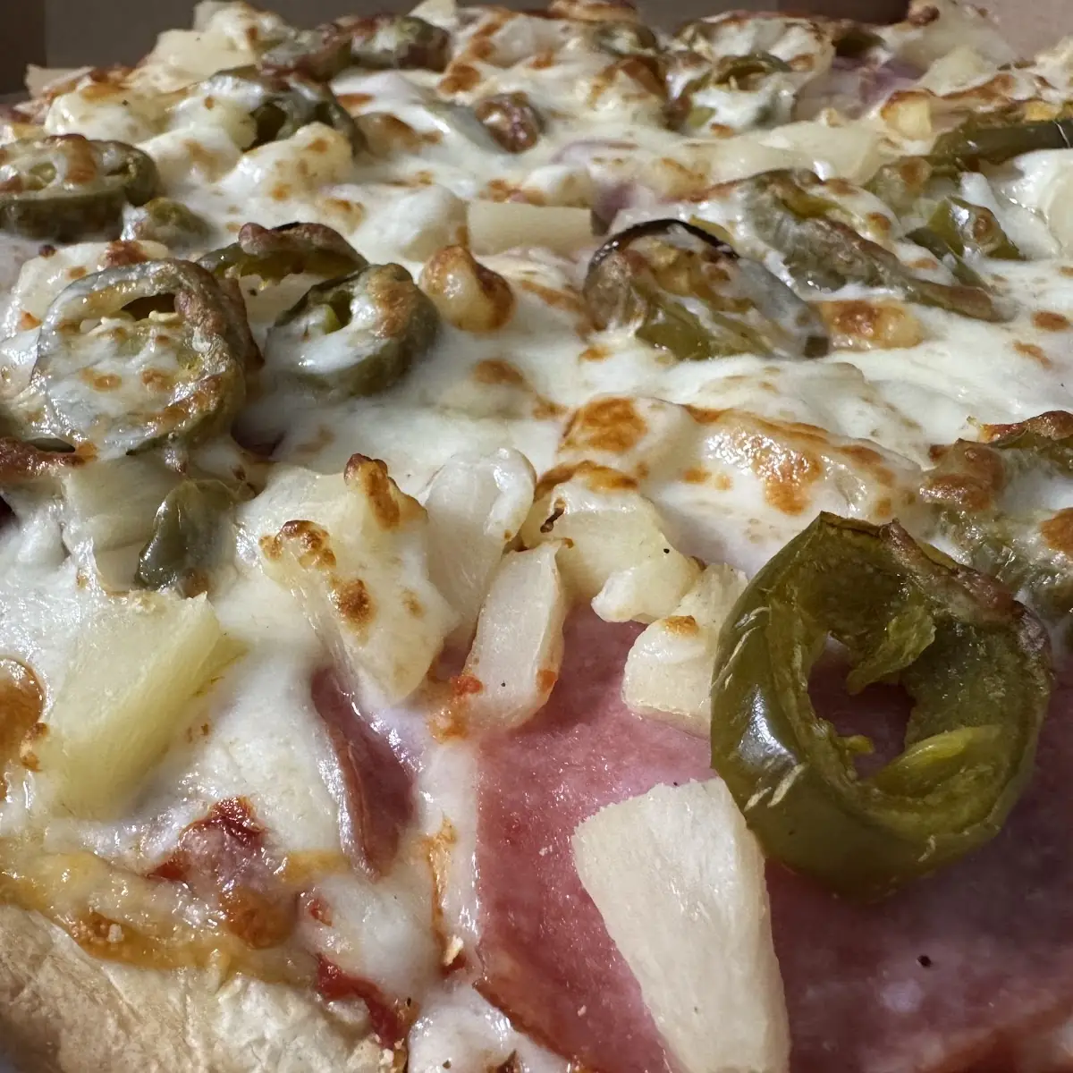 Hawaiian Pizza with Jalapenos