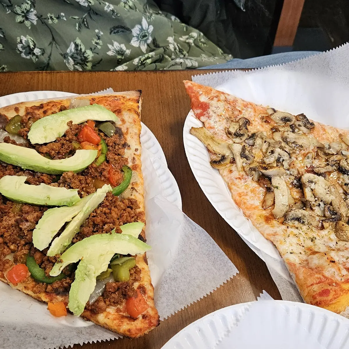 Mexican Pizza and Mushroom Pizza