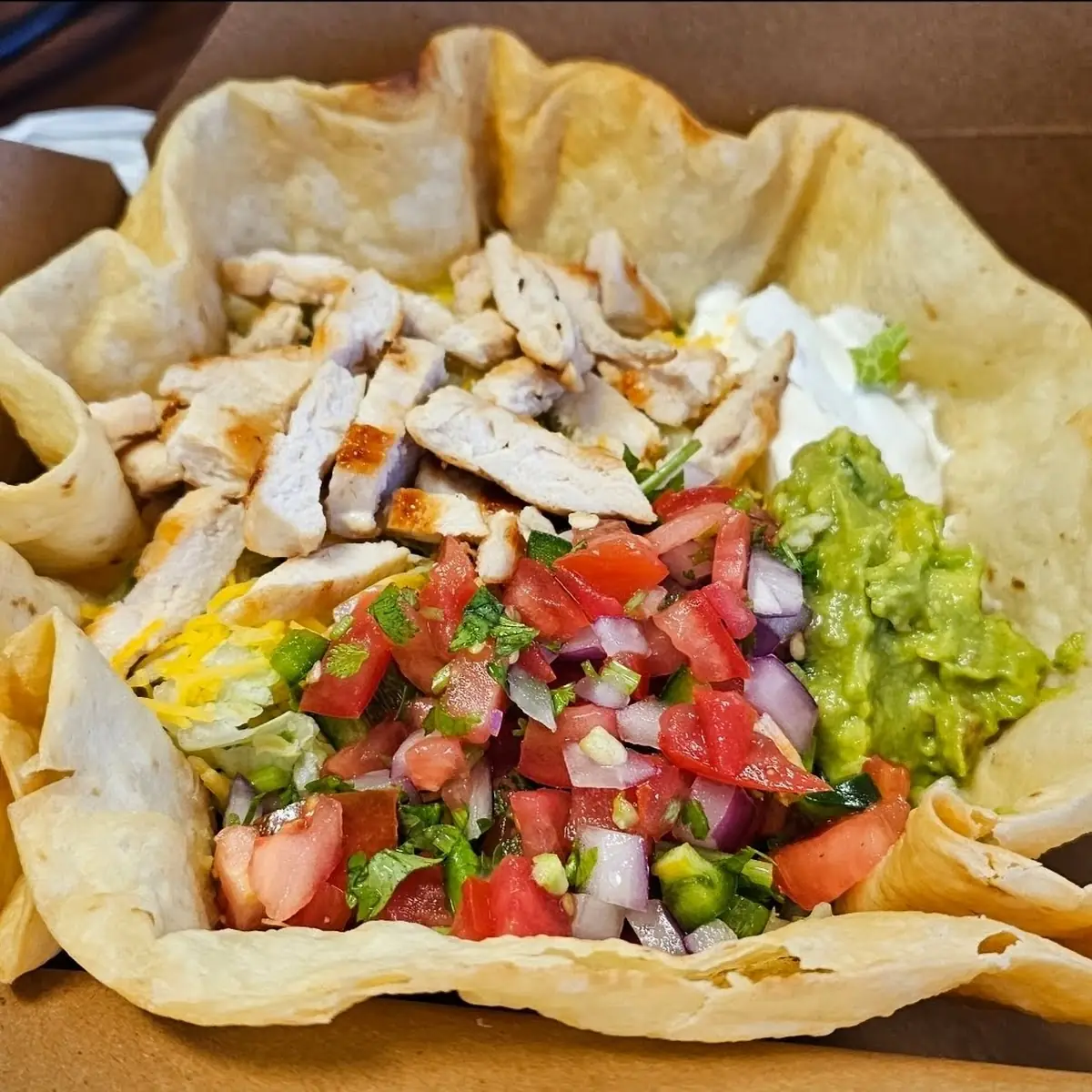 Chicken Tostada Bowl