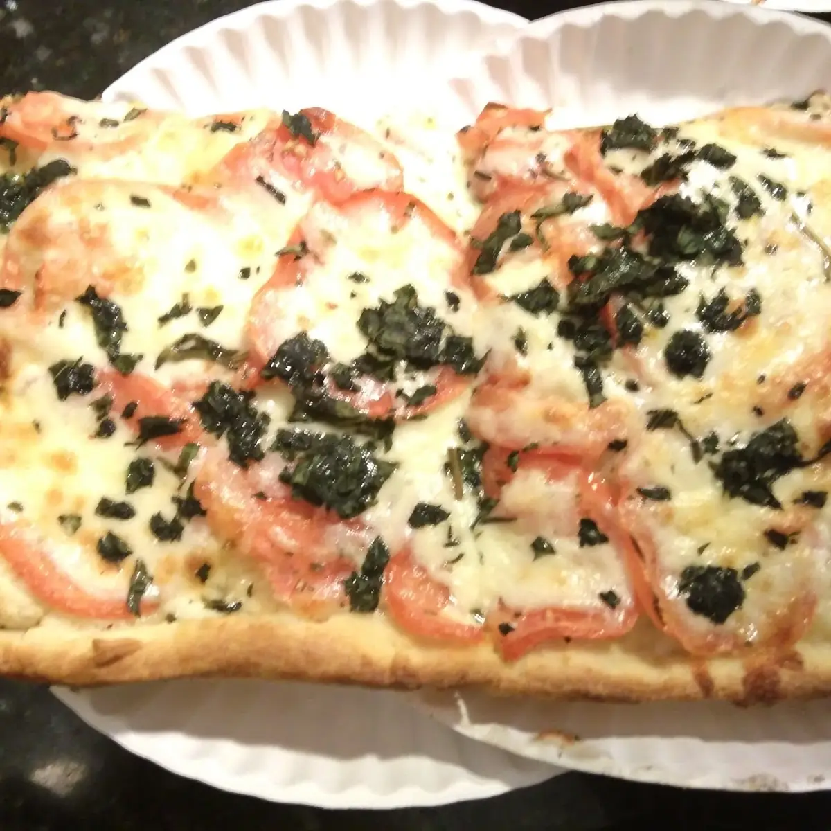 Tomato Basil Pizza Slice