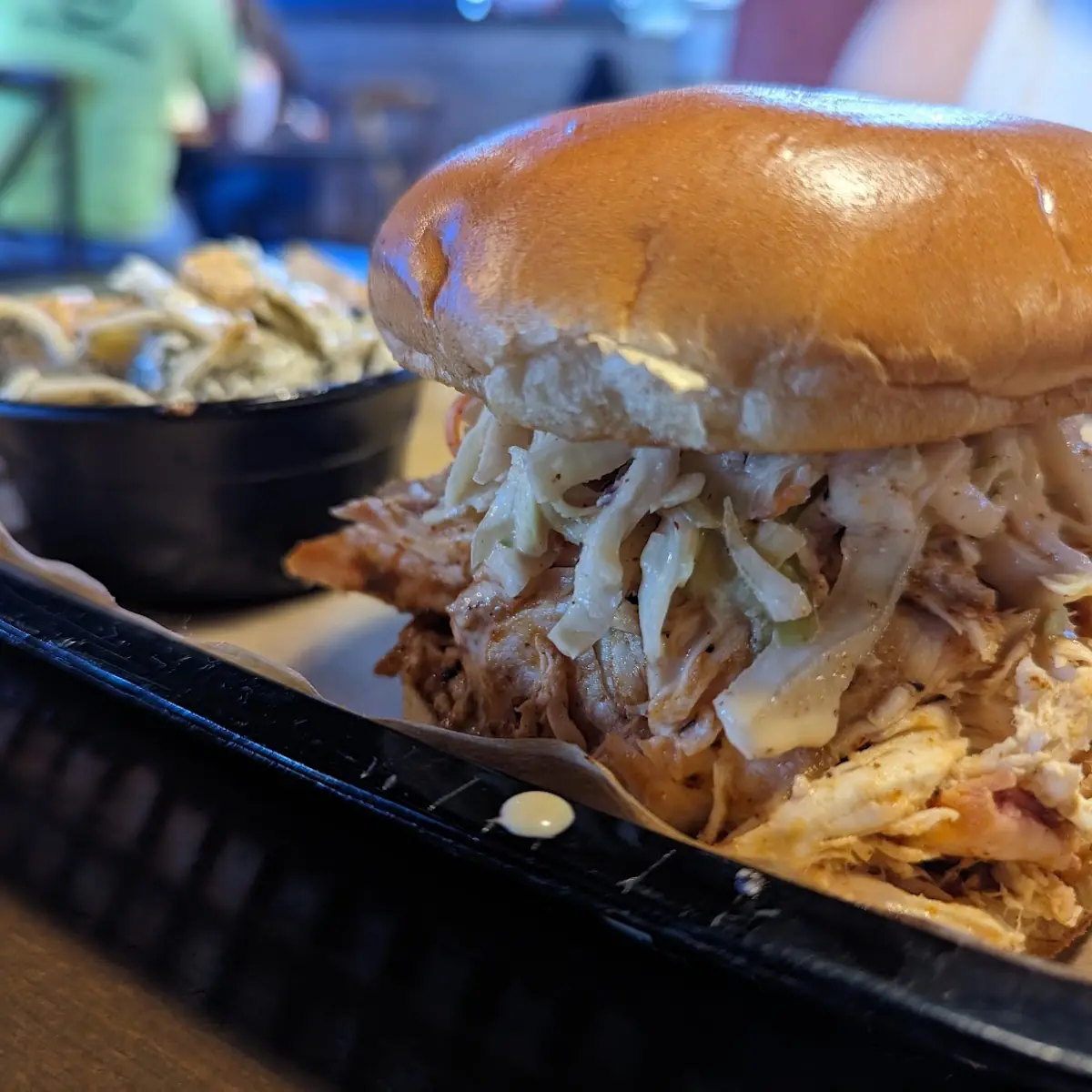 Chicken Sandwich with Dill Pickle Pasta Salad