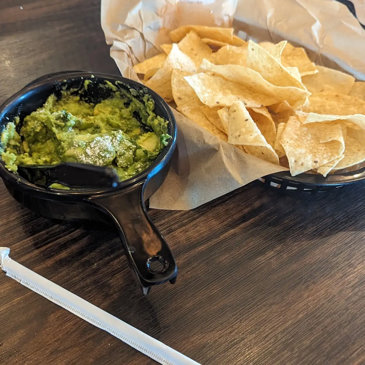 Tortilla Chips with Guacamole and Queso