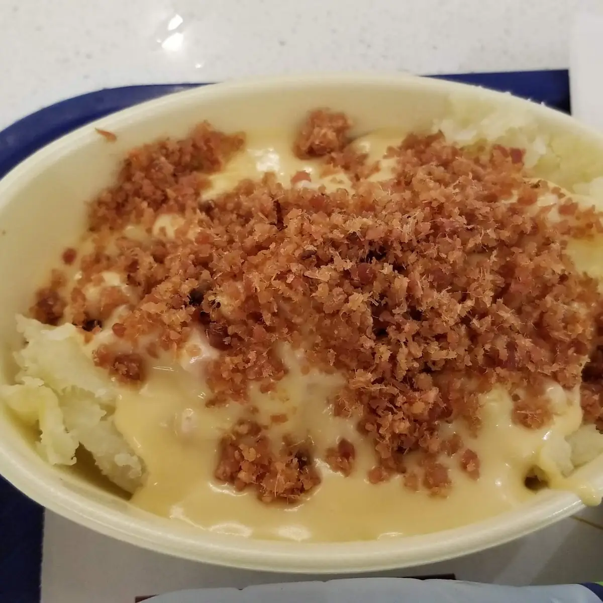 Baked Potato with Ham Cheese and Bacon