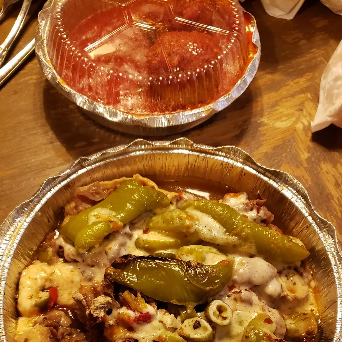 Open Face Italian Beef Combo Sandwich