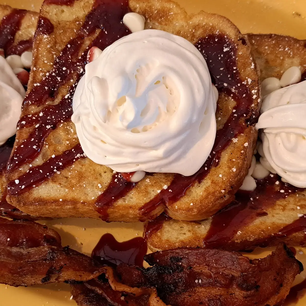 Raspberry White Chocolate French Toast