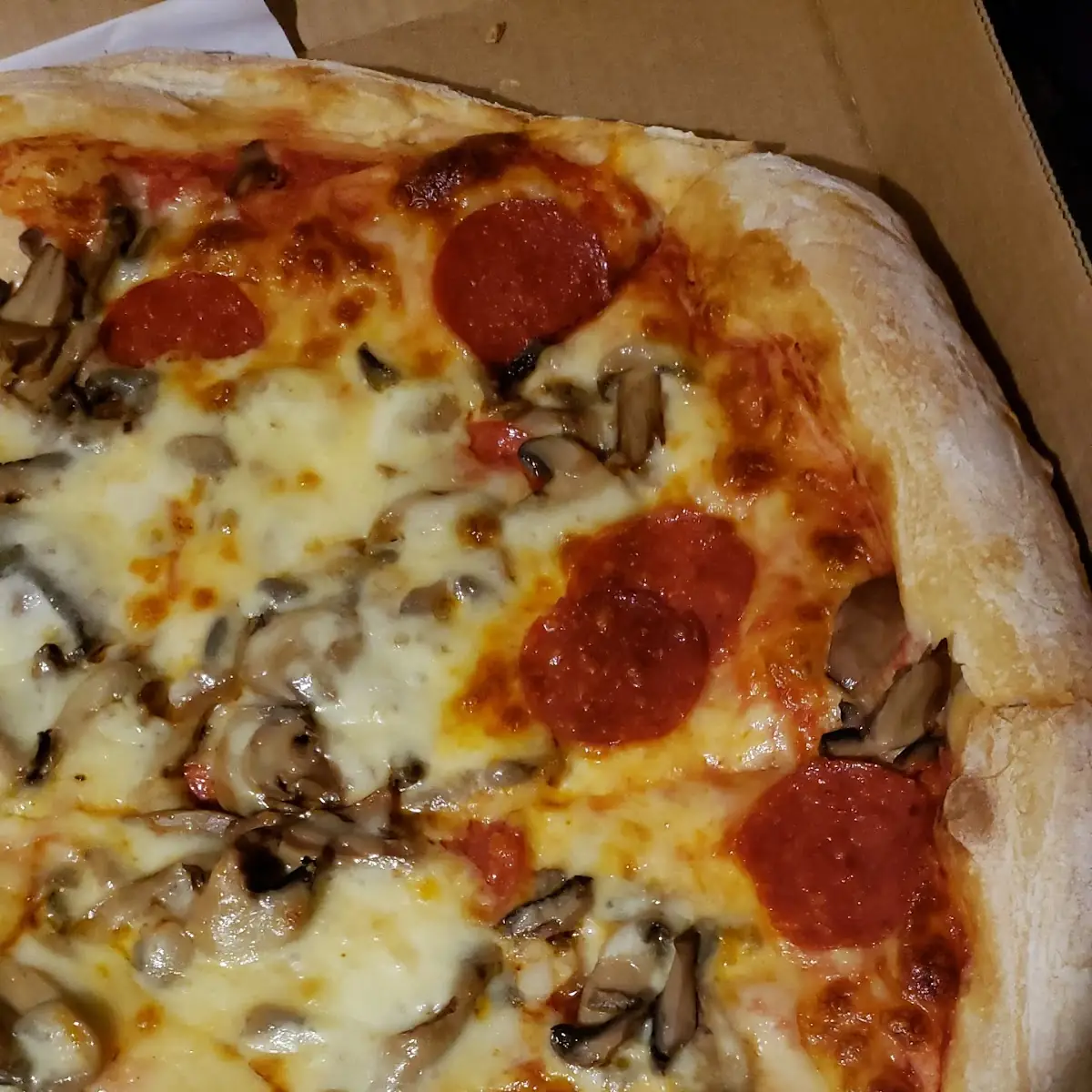 Pepperoni and Mushroom Pizza