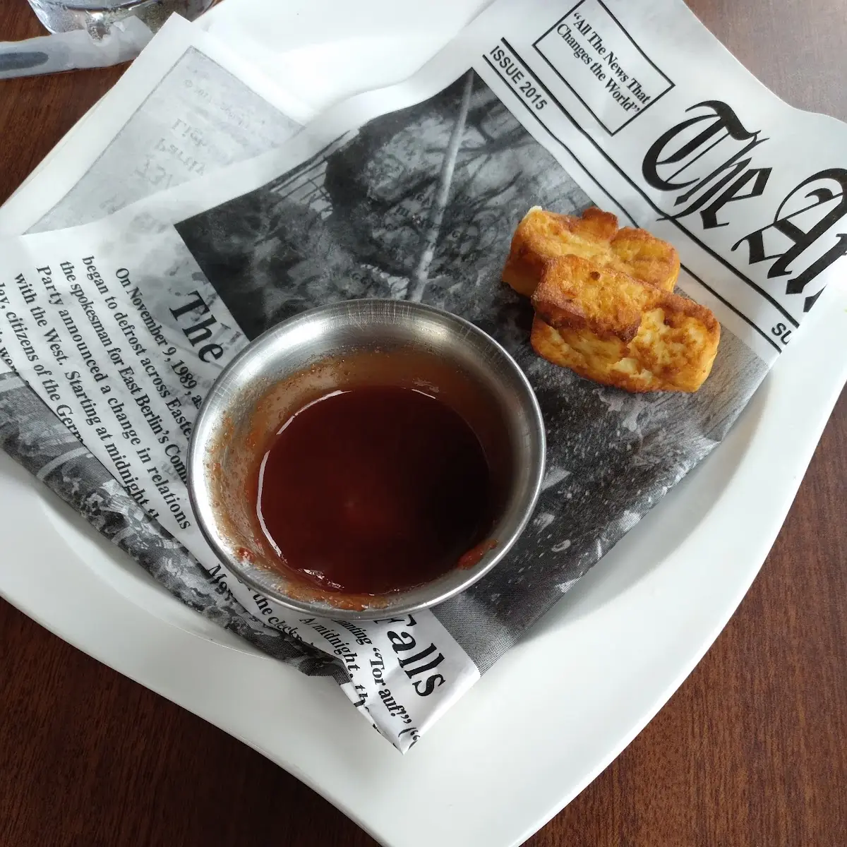 Queso Frito Con Salsa de Guayaba