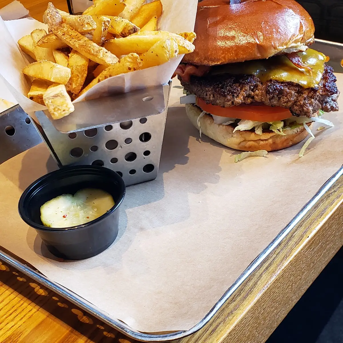 Burger and Fries