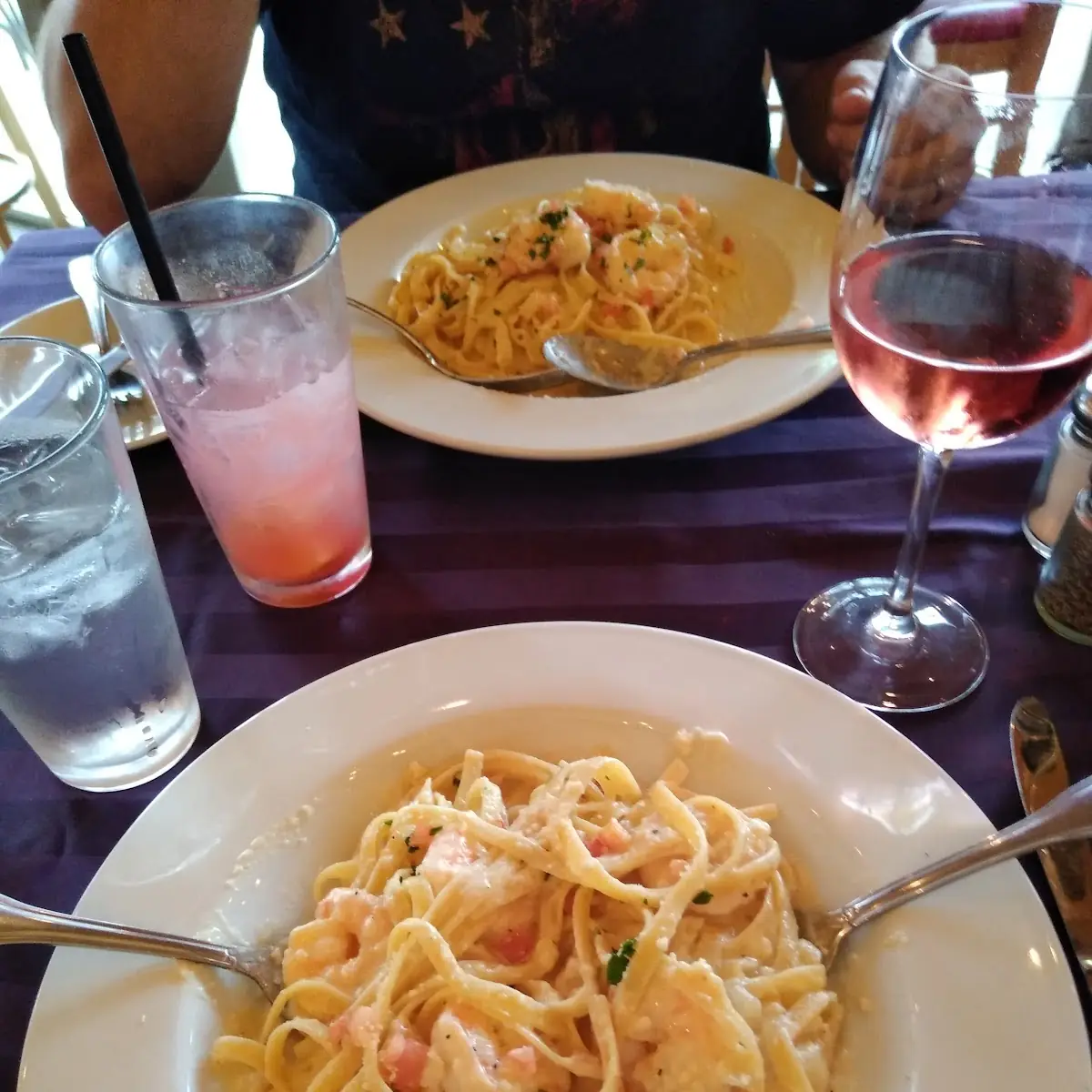 Fettuccine Alfredo with Shrimp
