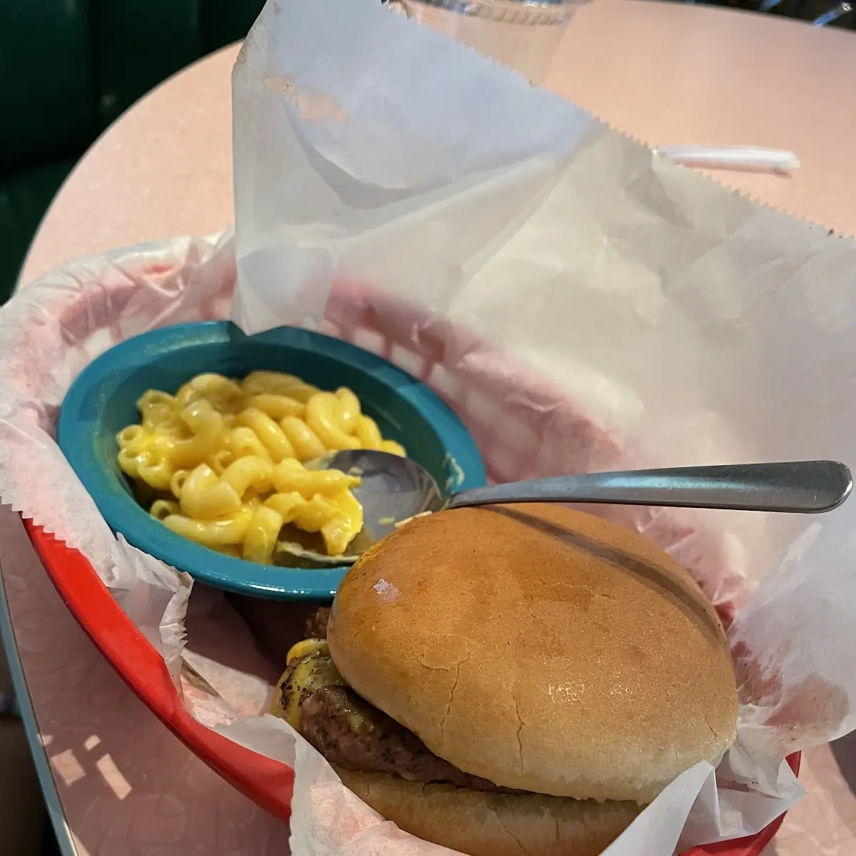 Kids Cheeseburger Combo Macaroni and Cheese