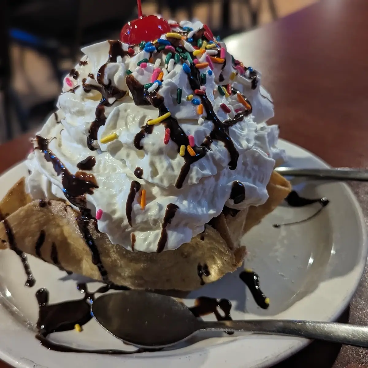 Fried Ice Cream with Churros