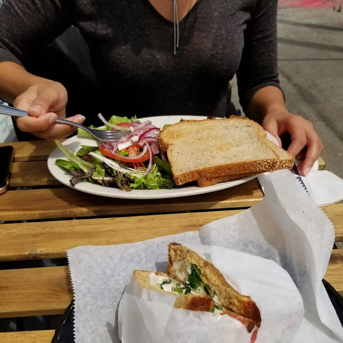 Egg White Spinach Sandwich