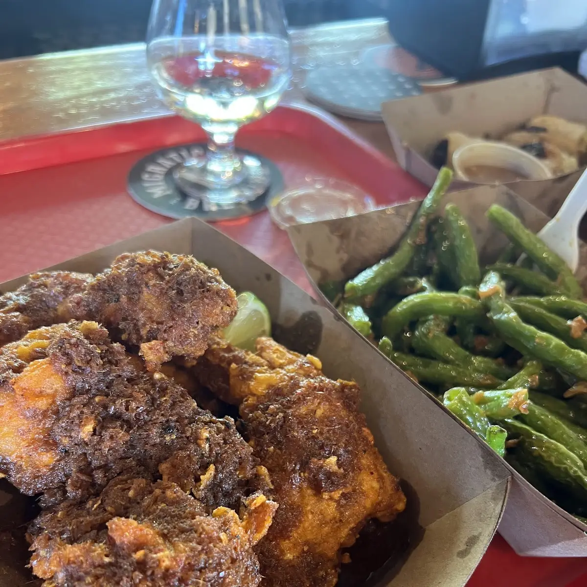 Wings and Green Beans