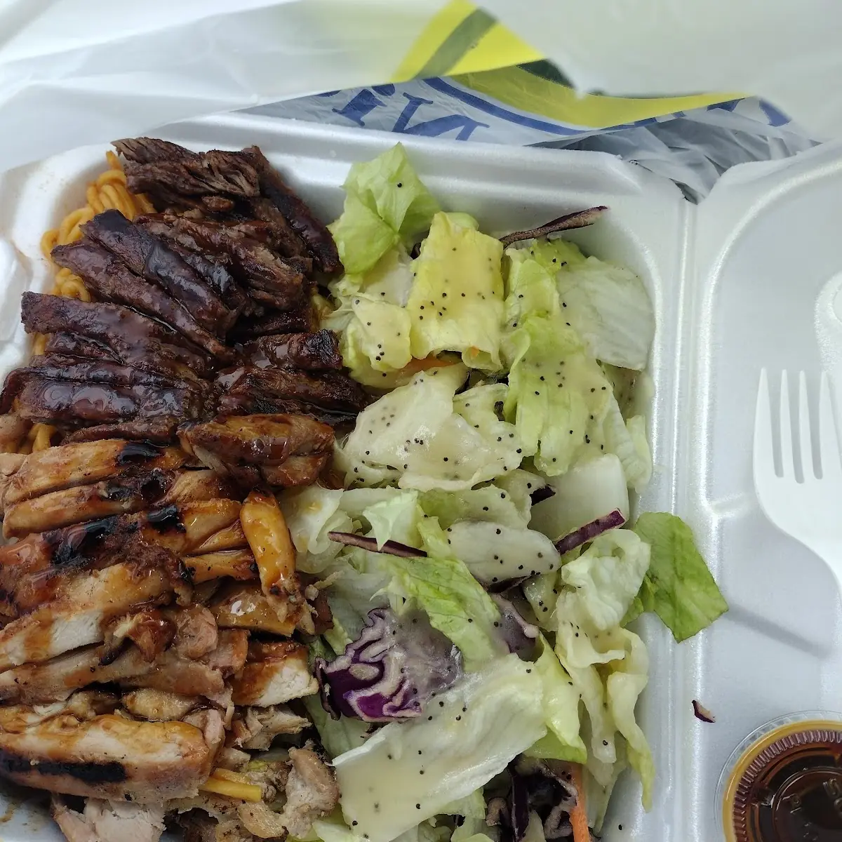 Ribeye Steak and Chicken Teriyaki